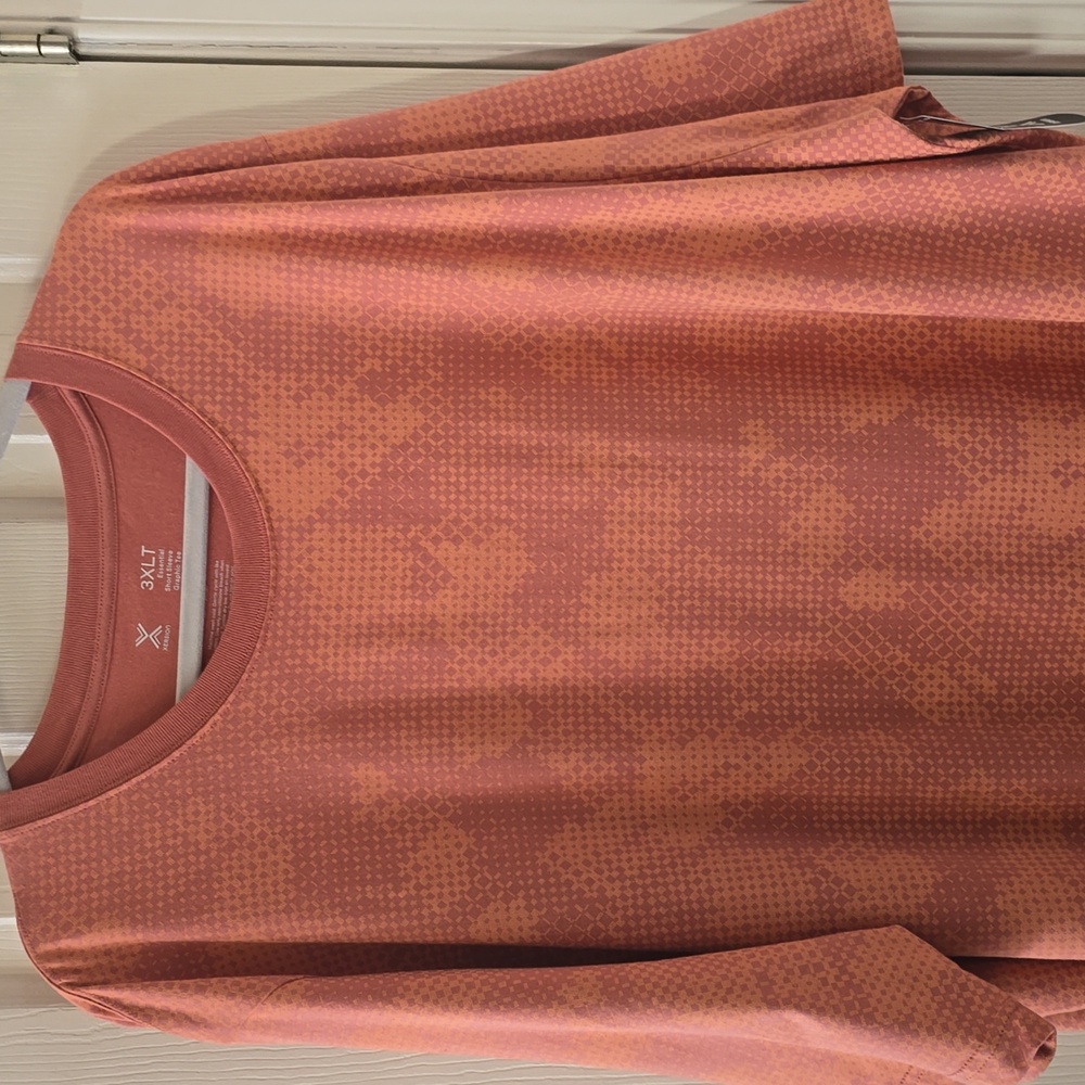 XERSION BRAND MEN'S BIG AND TALL "BRICK TEXTURE" COTTON TEE-SHIRT SIZE 3XLT